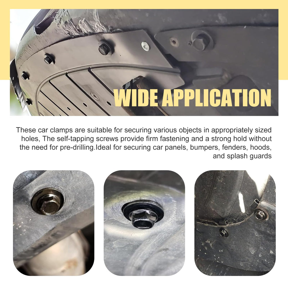 Zosgrew car body fixings enable firm connections during installation.