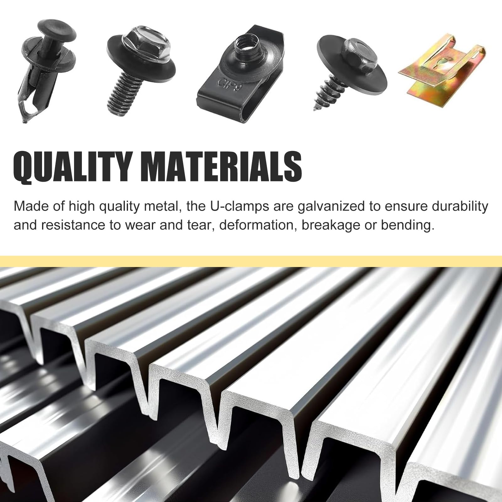 Zosgrew metal bolt and screw pack offers strong, corrosion-resistant fixation.