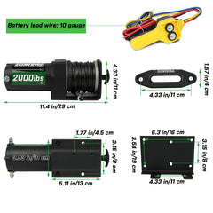 Zostera ATV winch wired remote provides precise control during recovery tasks.