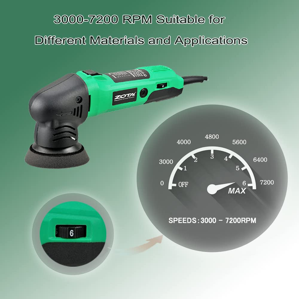 ZOTA compact ergonomic design enables easy handling during detailing sessions.