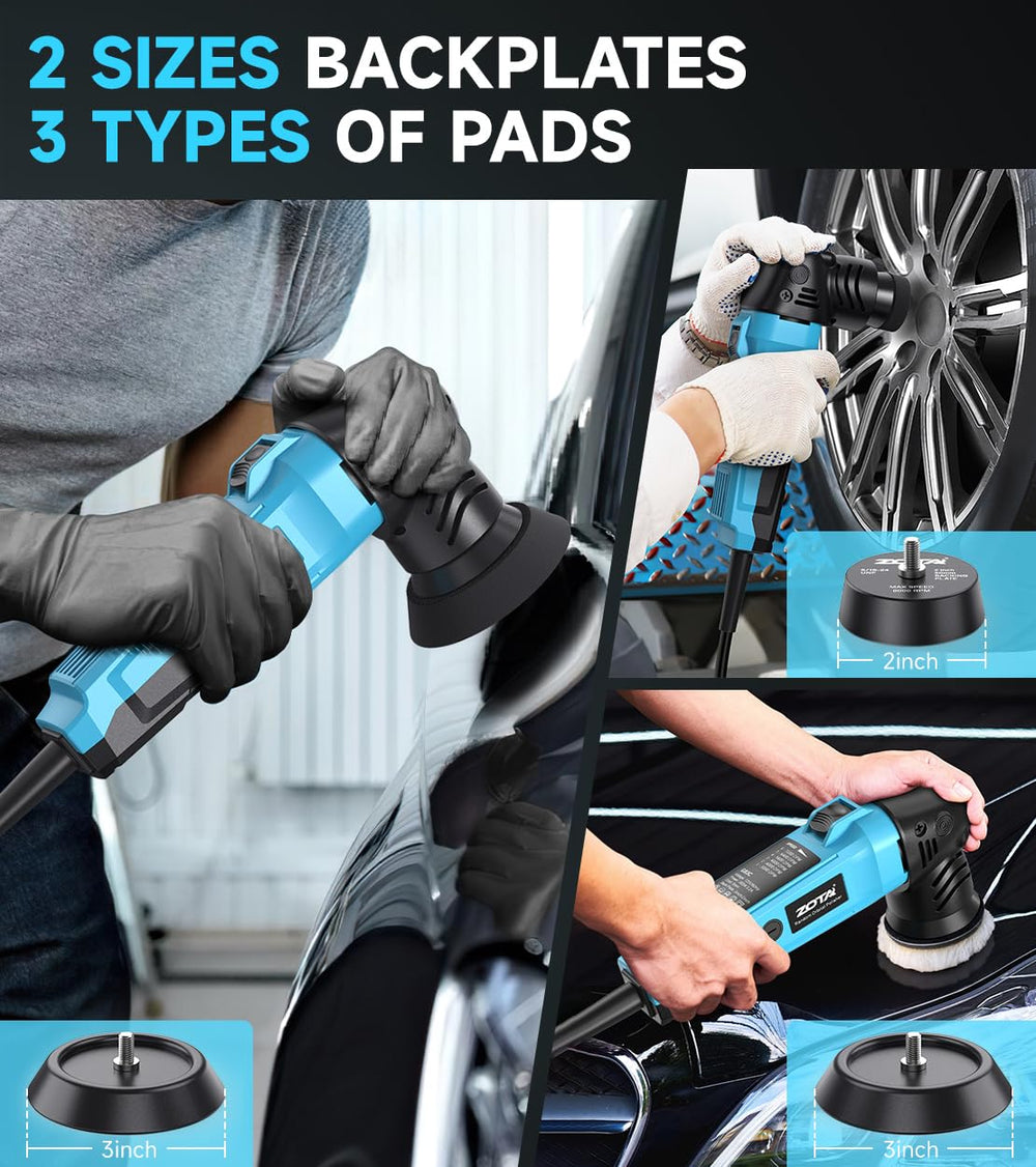 ZOTA extended-cord design helps reach distant work areas.