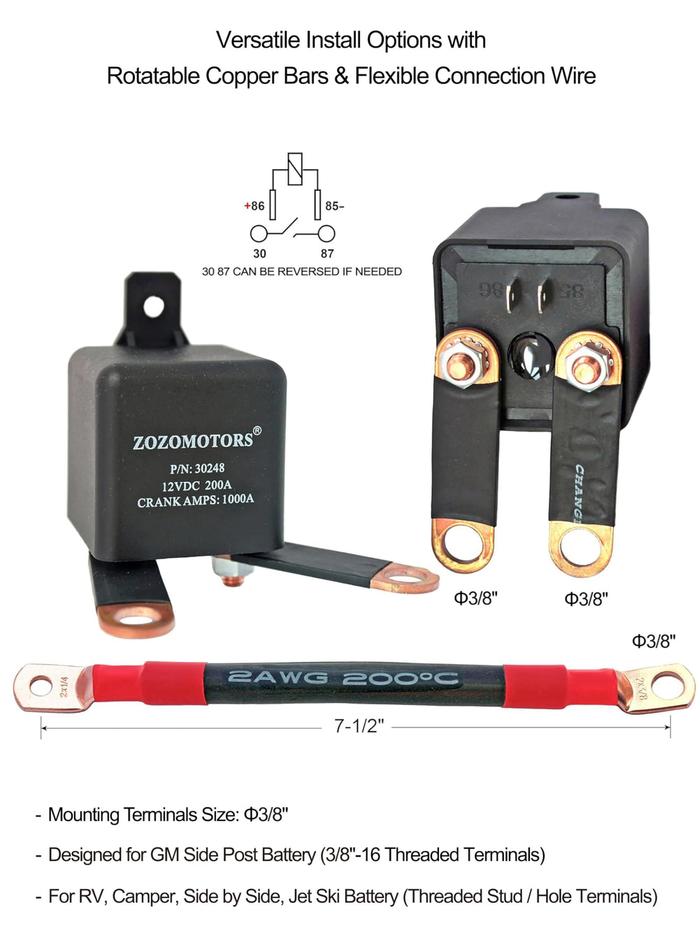 ZOZOMOTORS remote control fob close-up for fast battery shutdown from inside.