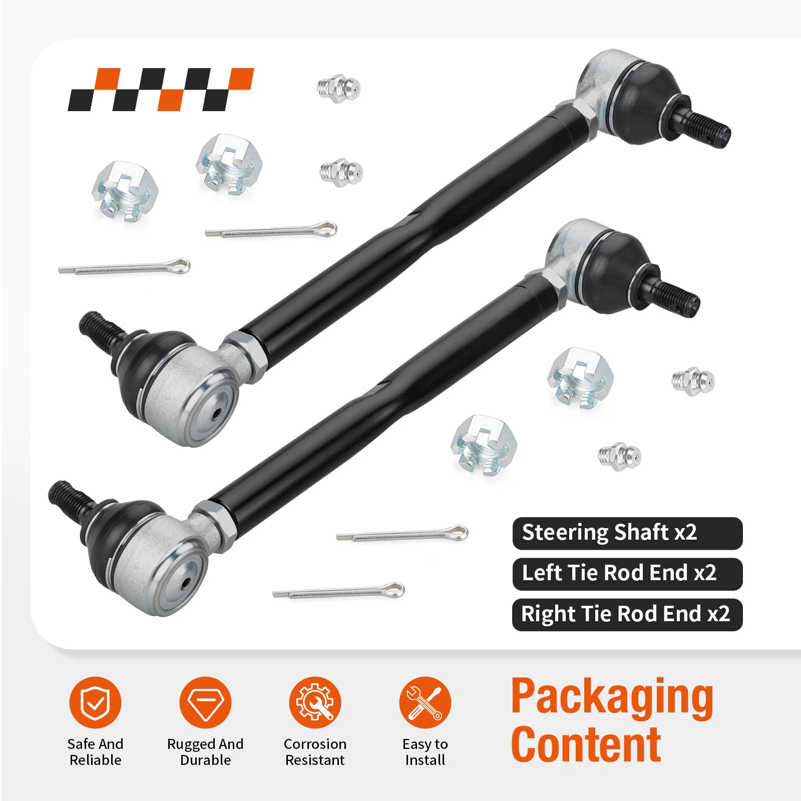 Zozoye left steering shaft for EZ-GO TXT precise fit.