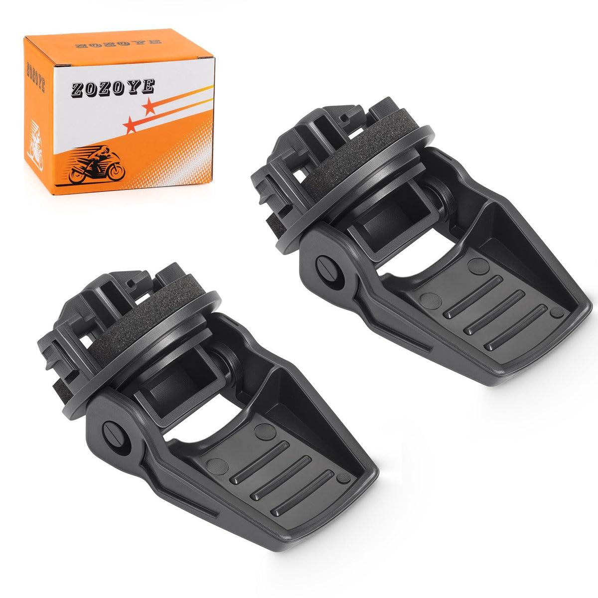Zozoye hood storage flip latch kit two-piece assembly for secure hood access