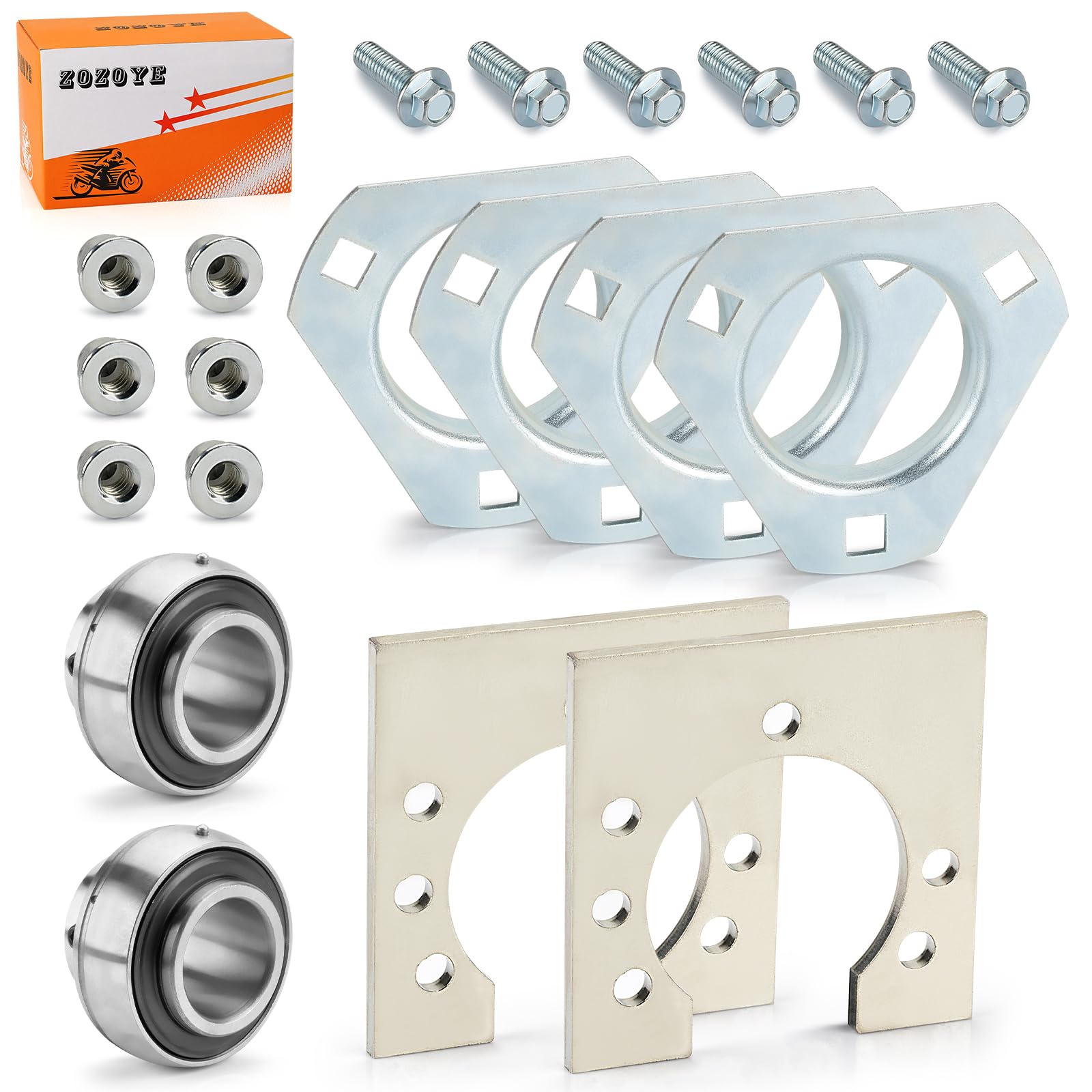 Zozoye instruction guide and parts for quick installation.