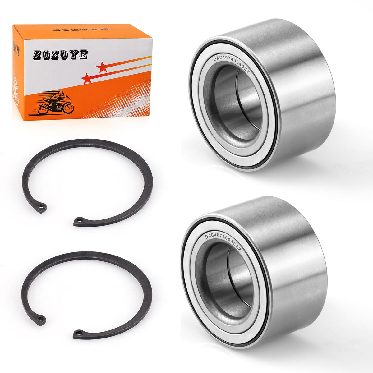 Zozoye Polaris rear bearing two-pack for smooth, reliable trail performance.