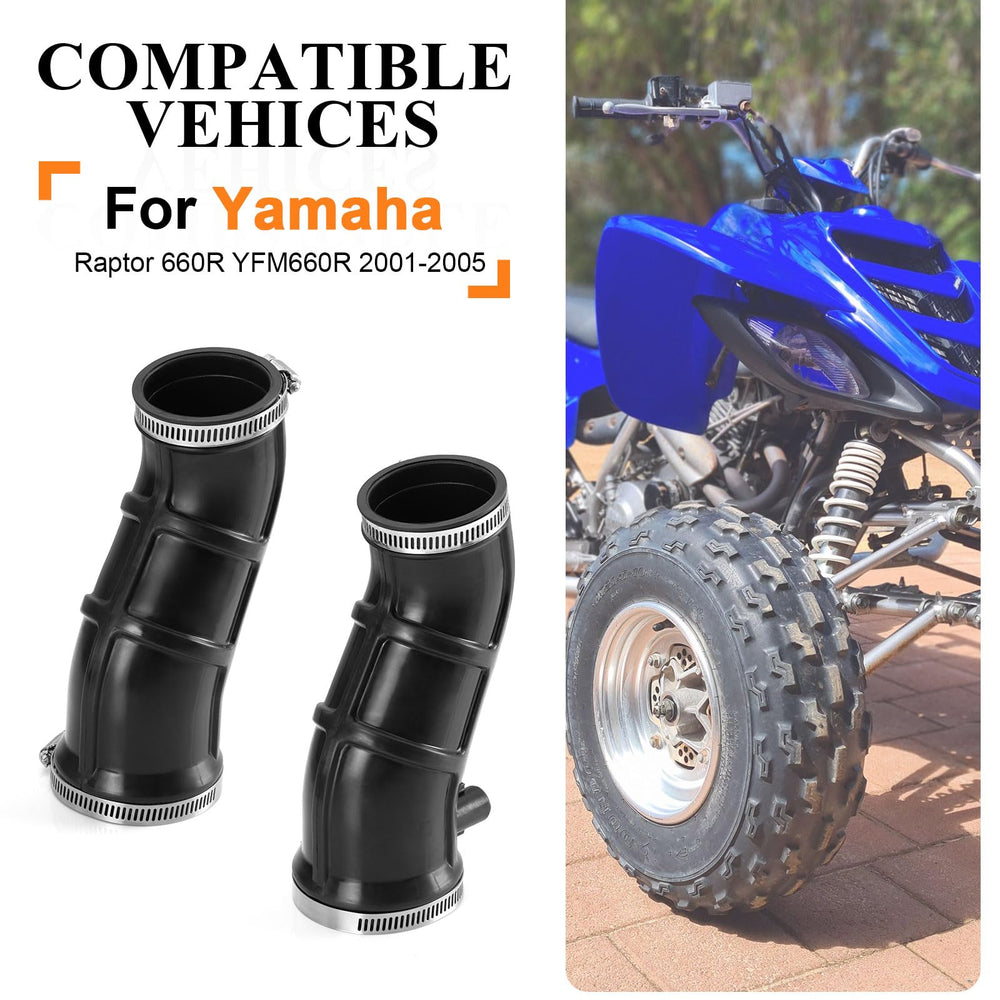 Zozoye right-manifold-snorkel air box for Yamaha Raptor 660R balances intake.