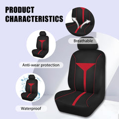Zpana red headrest cover adds protection and comfortable grip