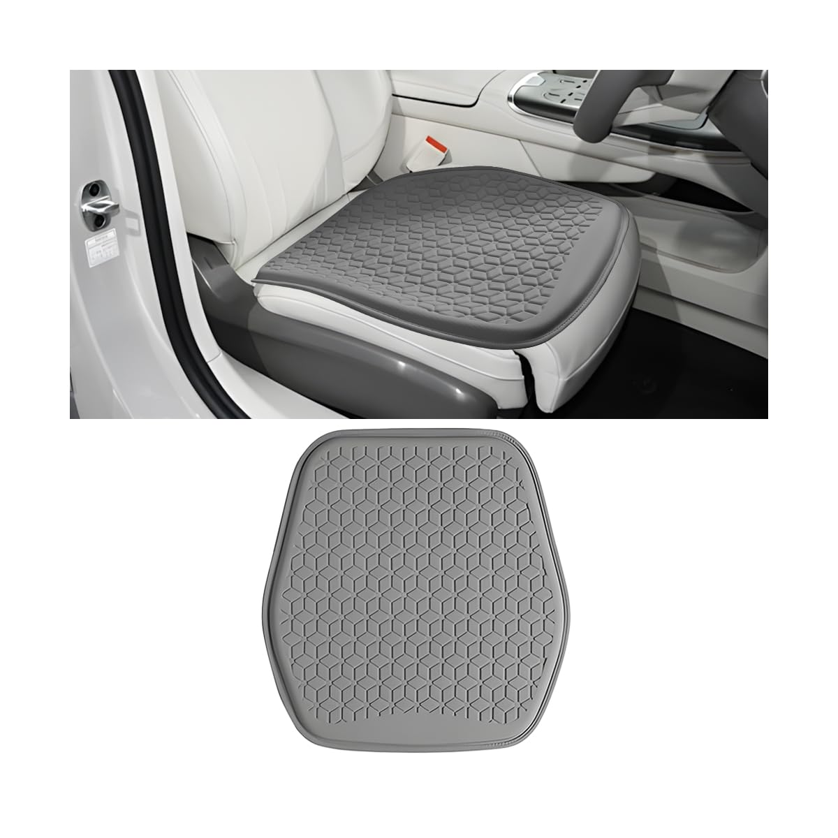 Zpana gel seat cushion with cool breathable top layer for heat relief.