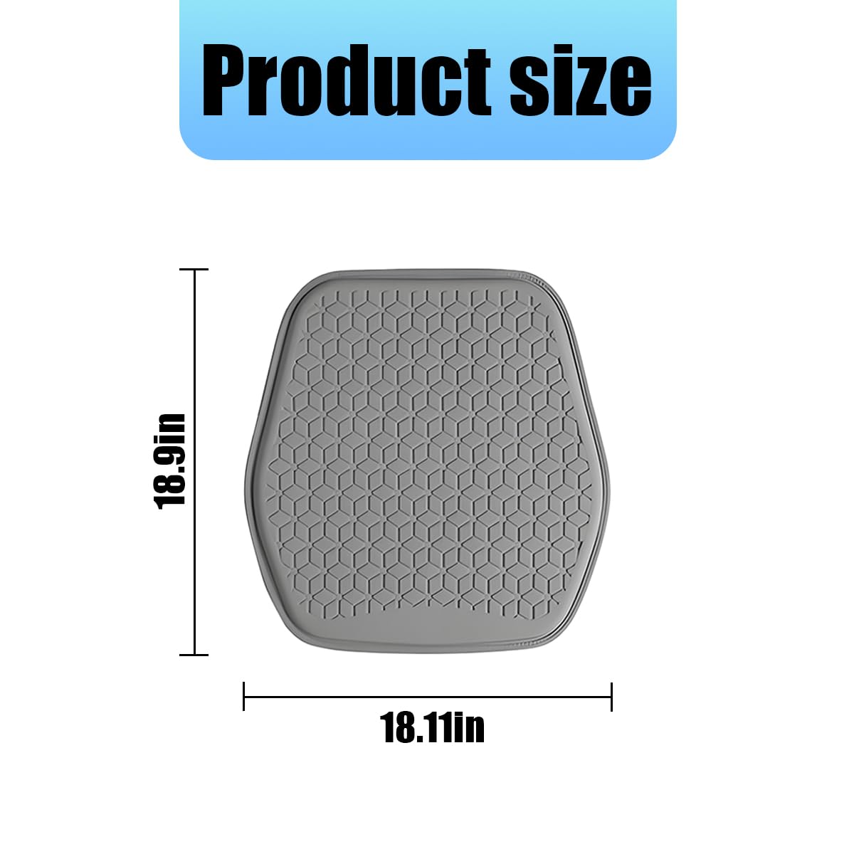 Zpana gel seat cushion with non-slip base and secure strap to stay in place.