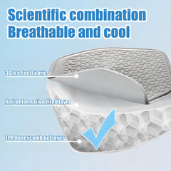Zpana gel seat cushion soft buffer layer for comfort and durability.