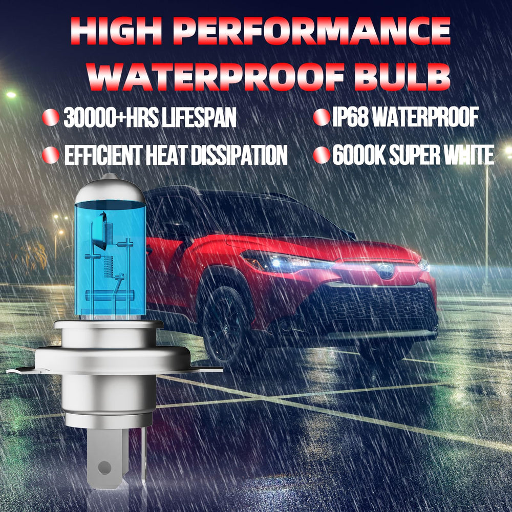 ZPXGIZT 9003 IP68 sealed bulbs resist moisture and dust in harsh weather