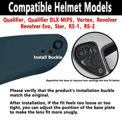 ZQIYDYP Qualifier DLX visor with wind and dust seal for clear vision