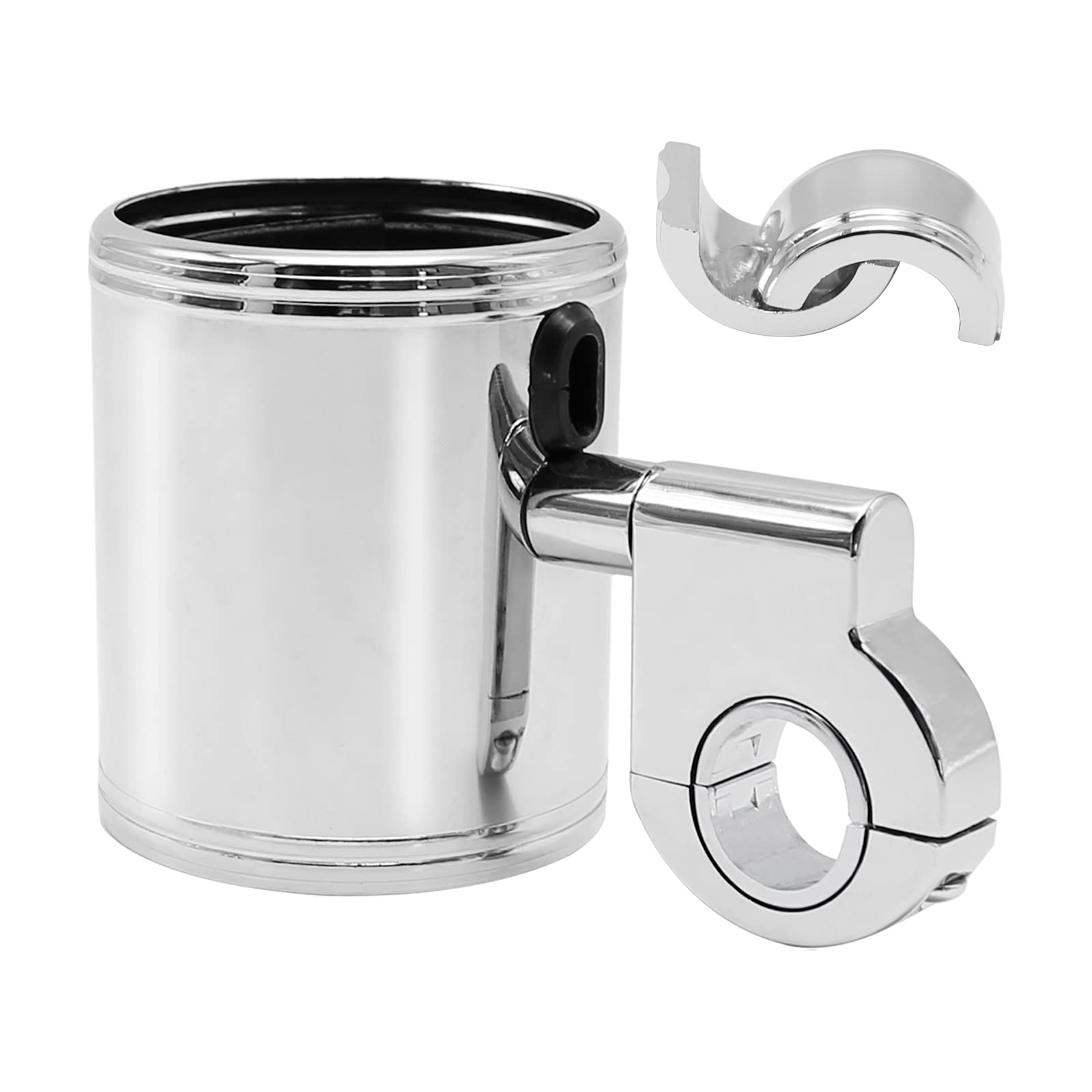Zreneyfex 200 chrome handlebar mount with universal clamp fits most bikes for easy cup access.