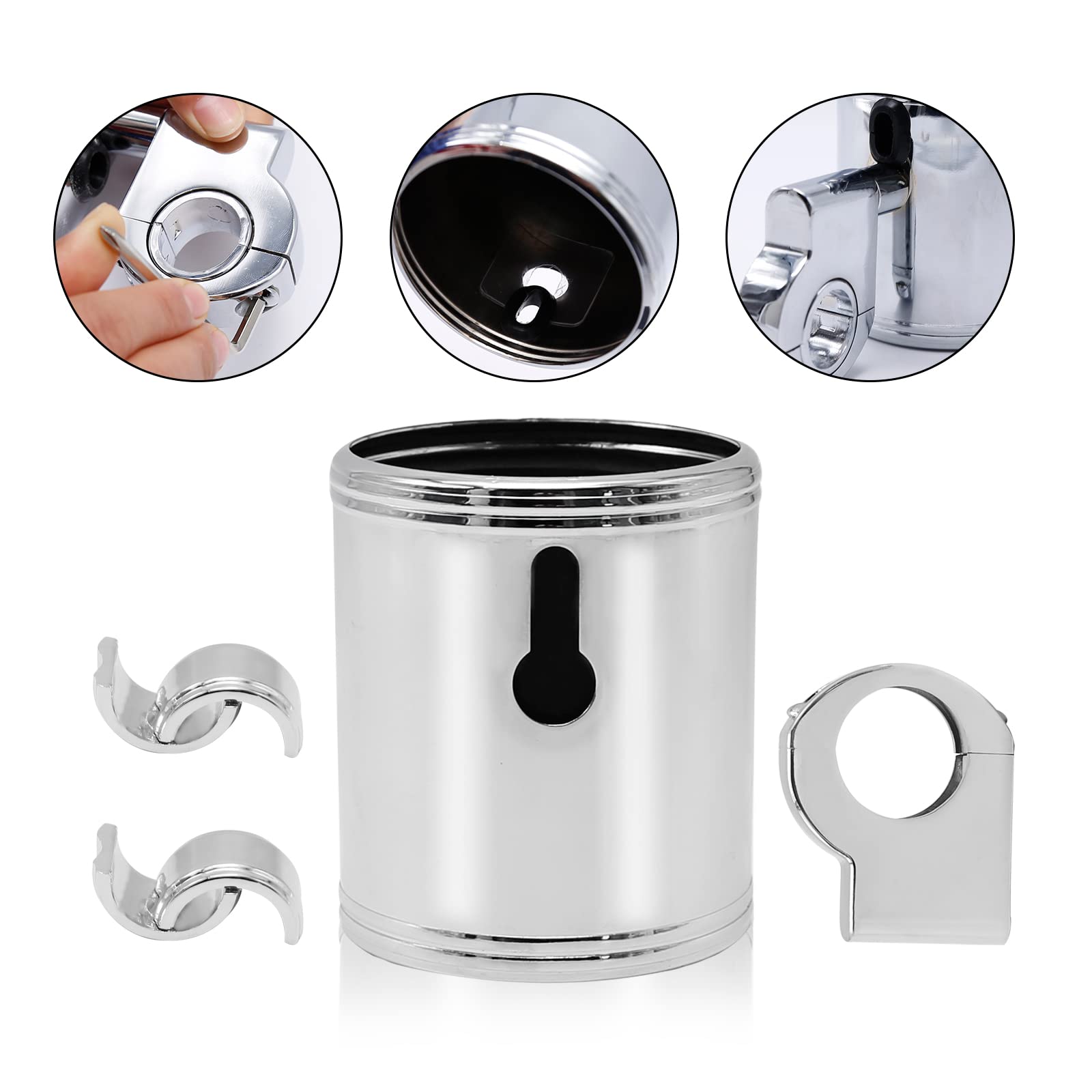 Zreneyfex 200 universal clamp fits 7/8 to 1-1/4 inch handlebars.