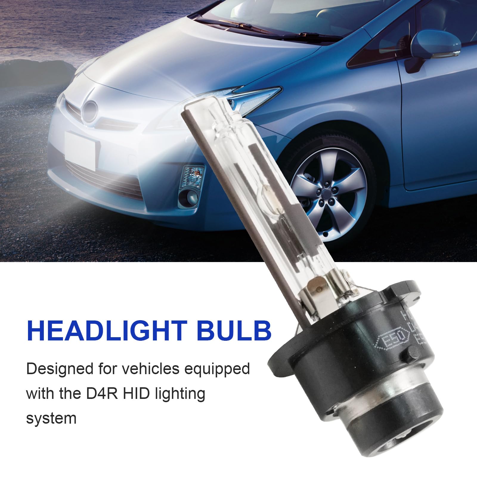 Zreneyfex bright white D4R beam for clearer nighttime driving
