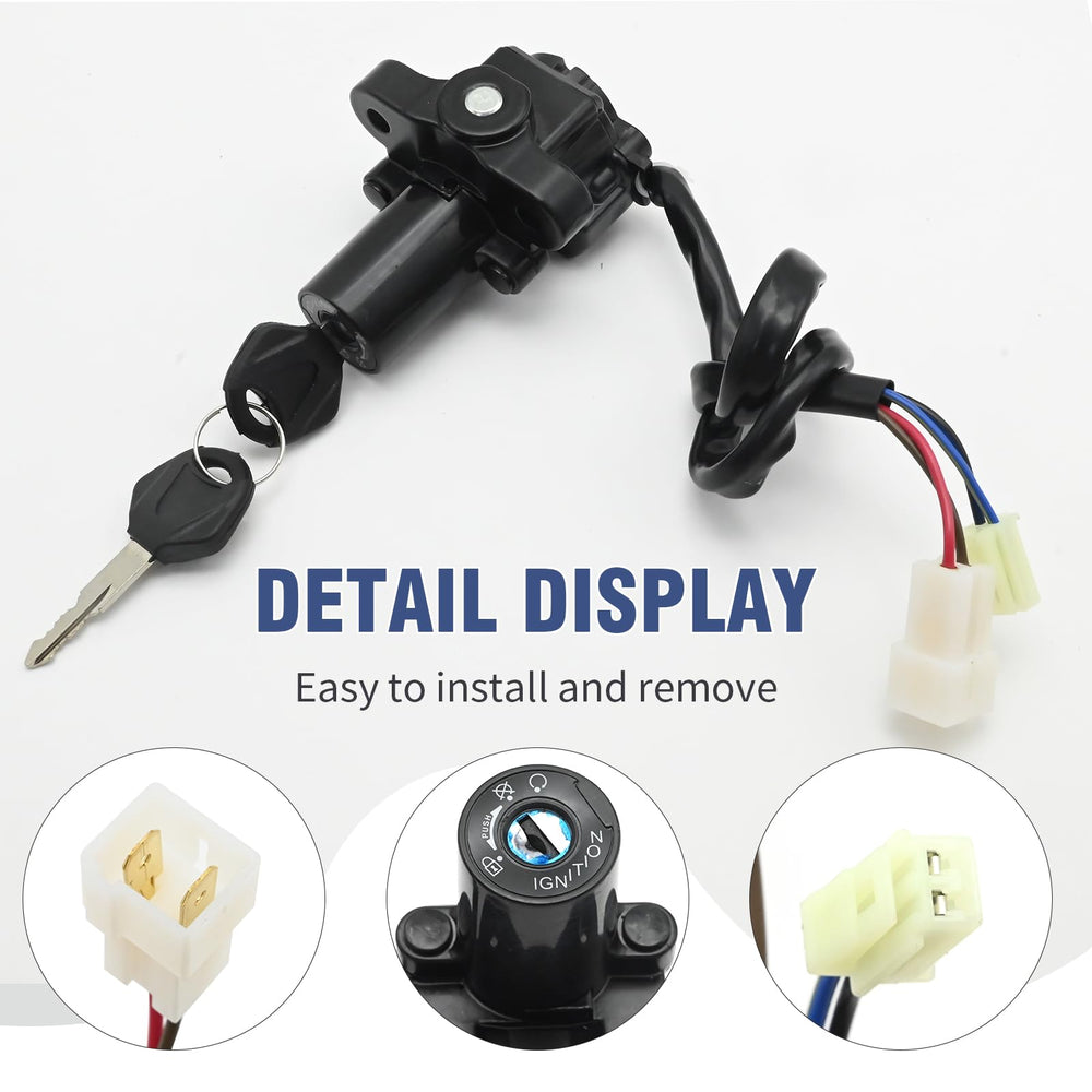 Zreneyfex ignition switch for Yamaha YZF-R6 2004-2015 supports secure, quick key operation.