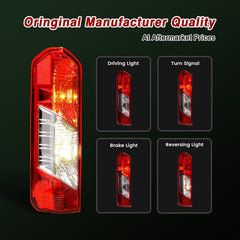 ZSBMP bolt-on installation for Ford Transit tail light requires no modification.