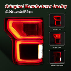 ZSBMP tail light close-up showing sturdy ABS housing and polycarbonate lens