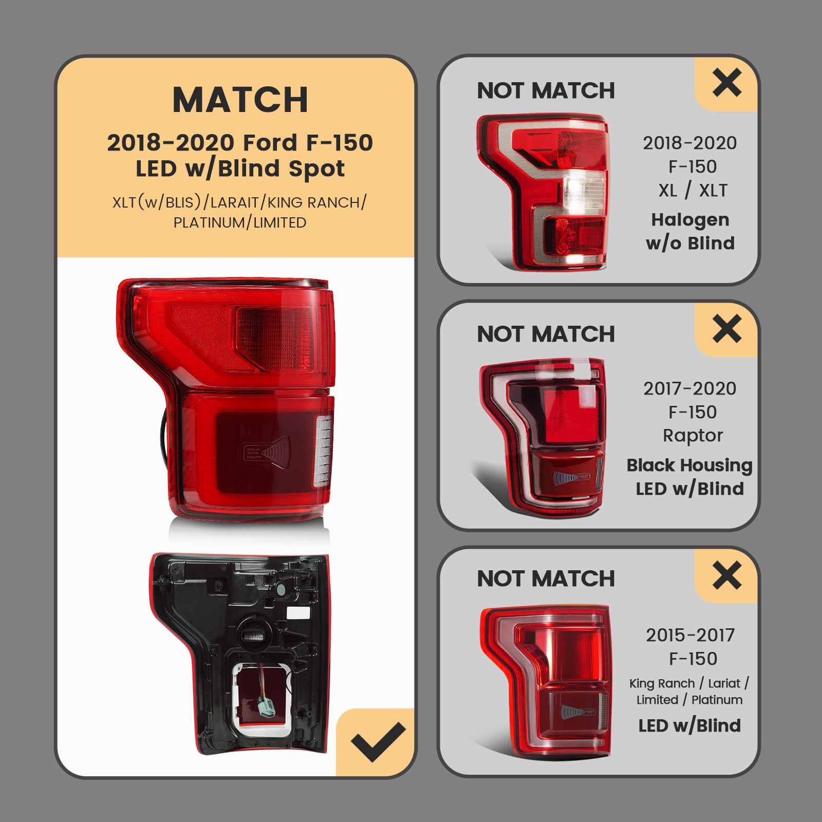 OEM style housing from ZSBMP matches Ford F 150 design