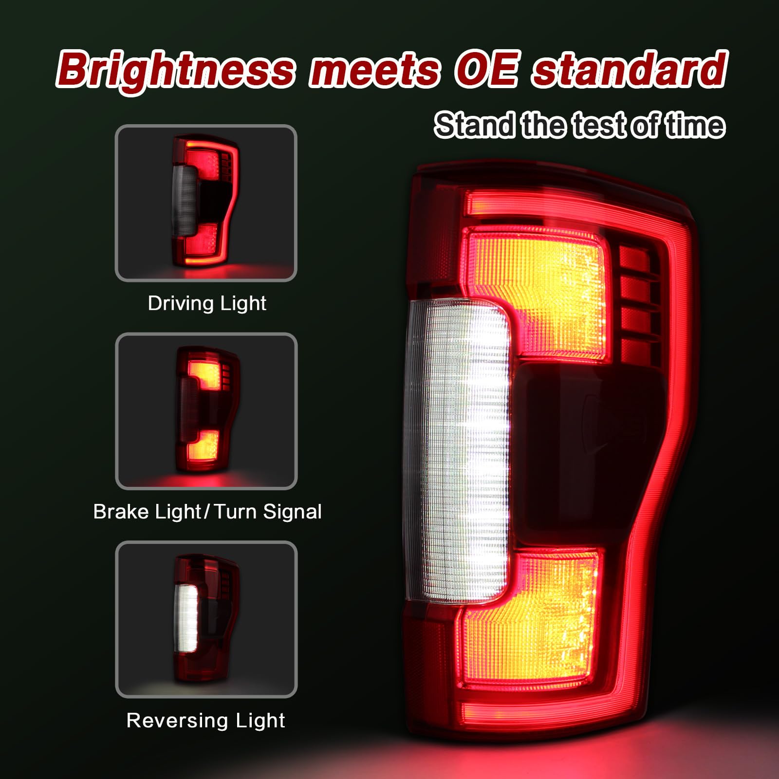 ZSBMP weatherproof taillight with LED offers safe night signaling