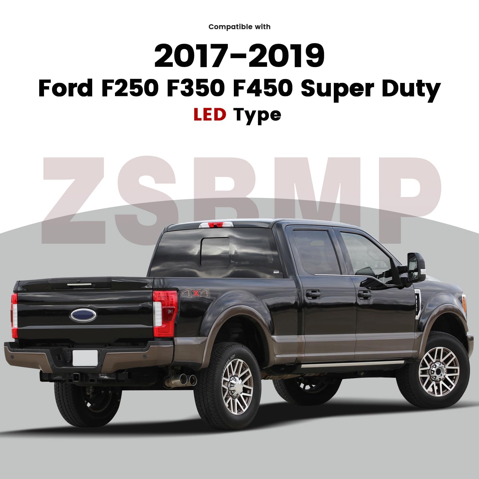 ZSBMP taillight close-up shows LED module and durable housing for all weather