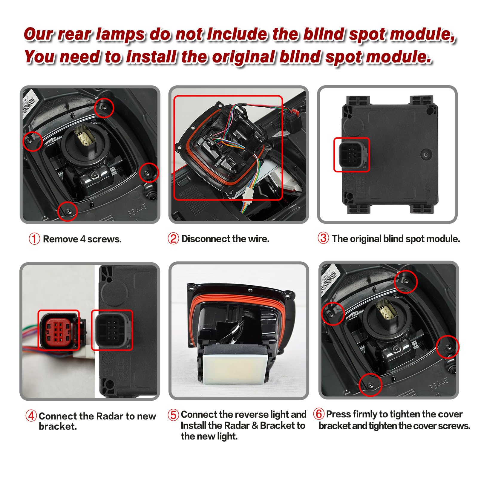 ZSBMP LED tail light for Ford F-350 right rear improves daytime signaling