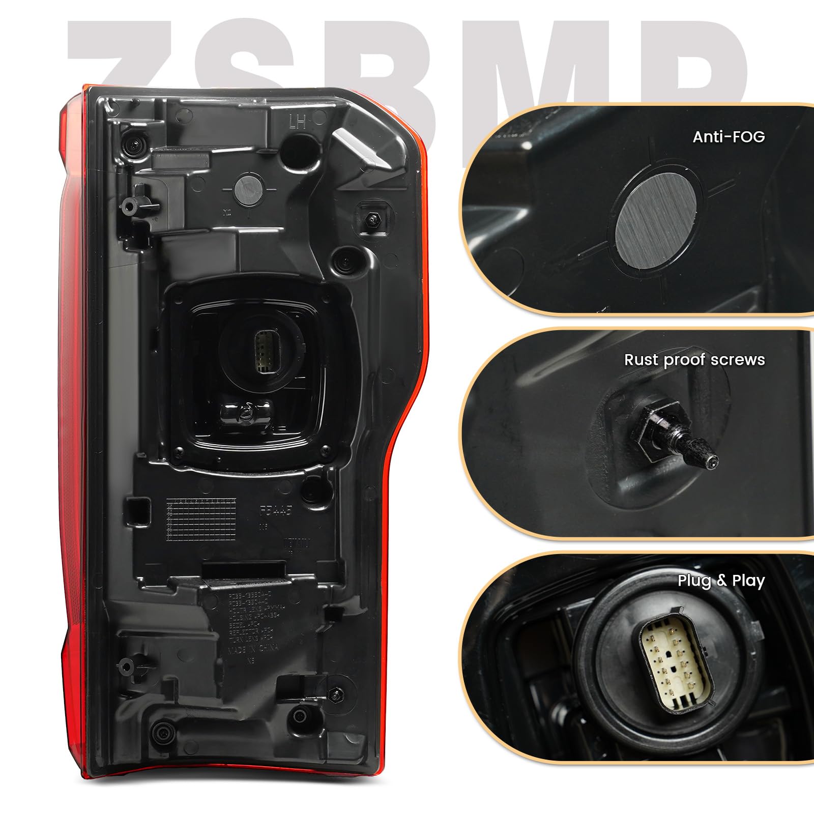 ZSBMP LED tail light offers high brightness for safer night driving