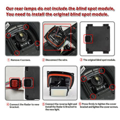 ZSBMP LED rear tail light assembly enhances signaling for Ford Super Duty in poor weather