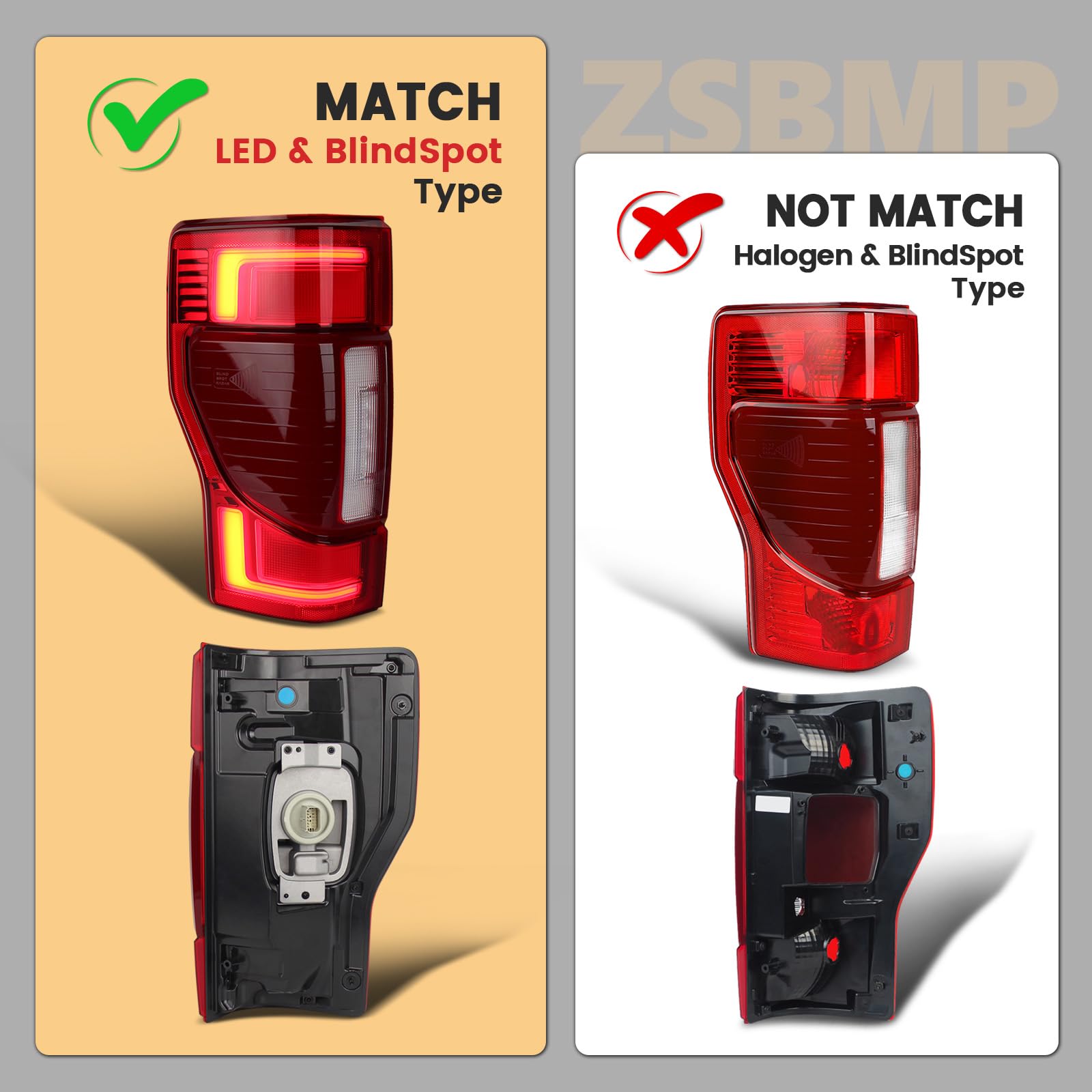 ZSBMP Platinum/Limited LED tail light for Ford F-series trucks