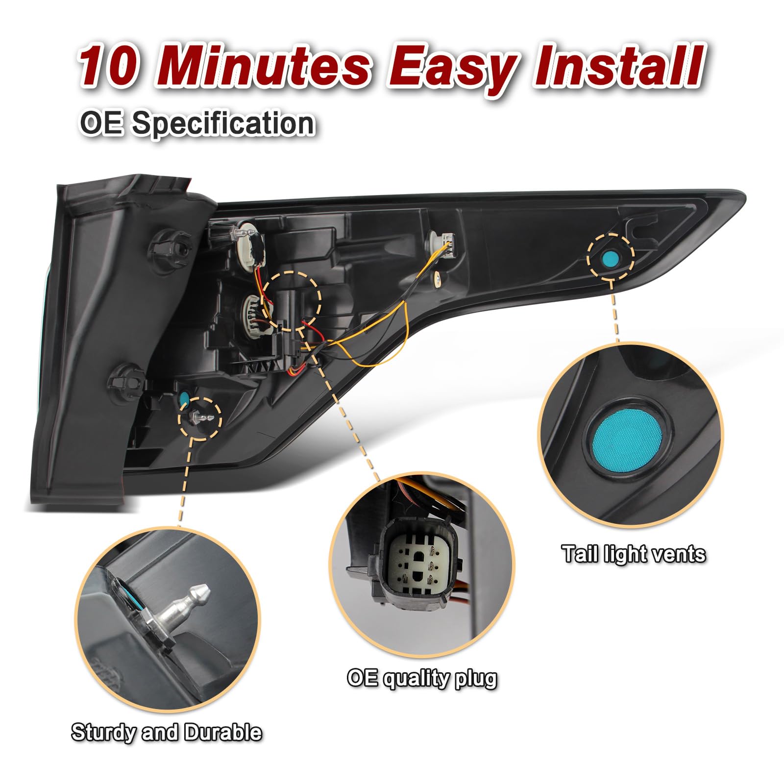 ZSBMP included bulb and harness ensures plug-and-play compatibility for easy replacement