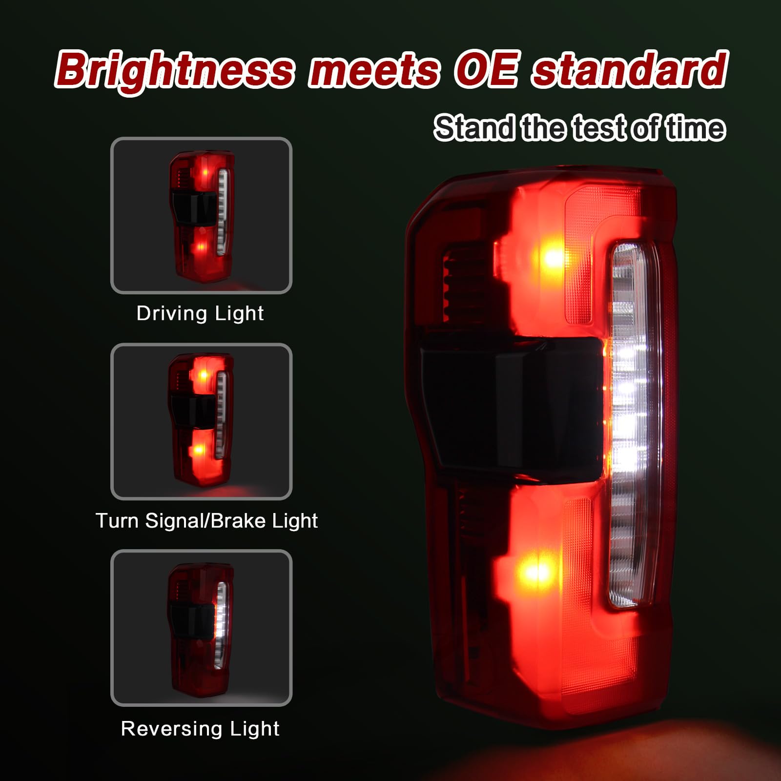 ZSBMP tail light installed beside stock for easy DIY replacement.