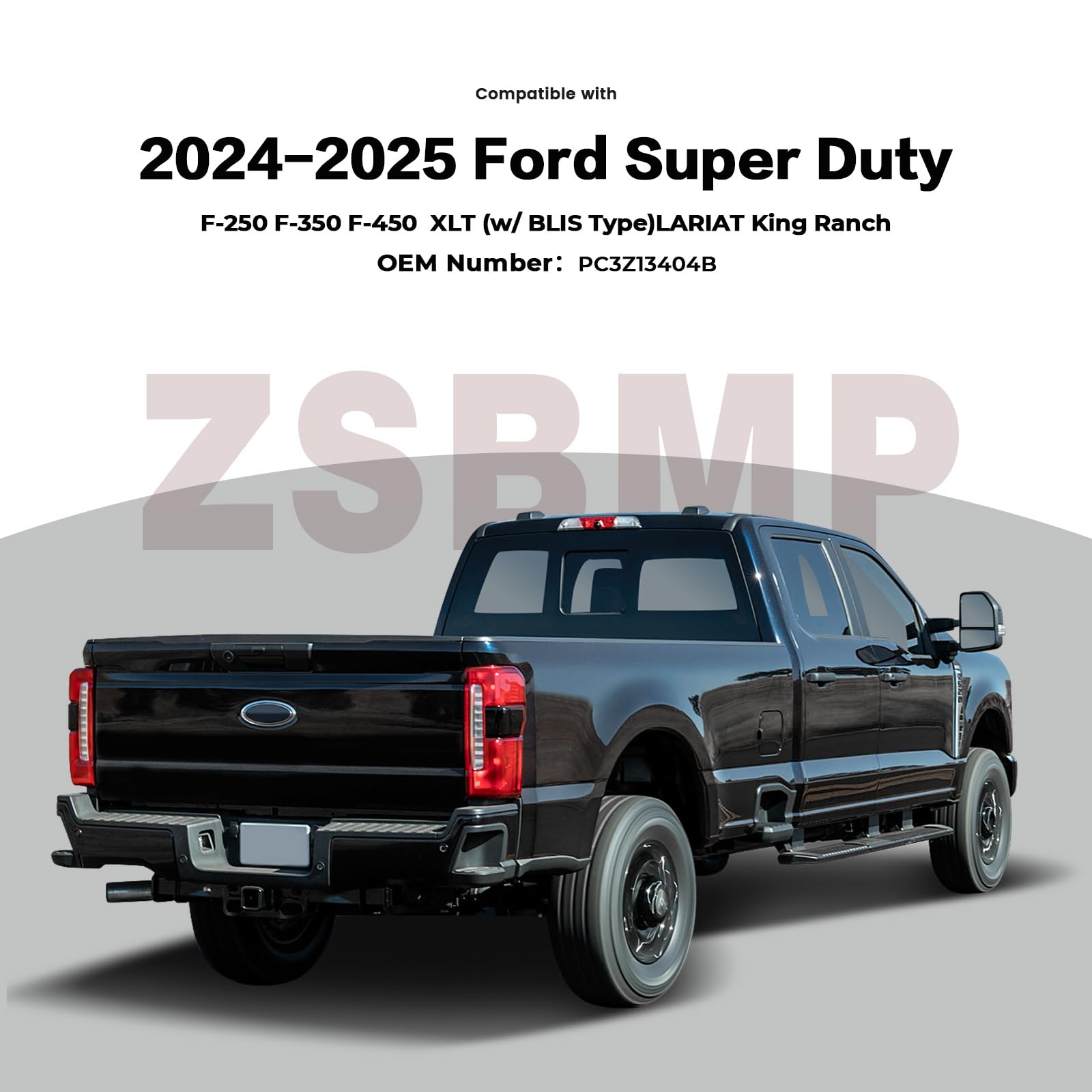 ZSBMP tail-light polycarbonate lens for clear visibility in rain and fog