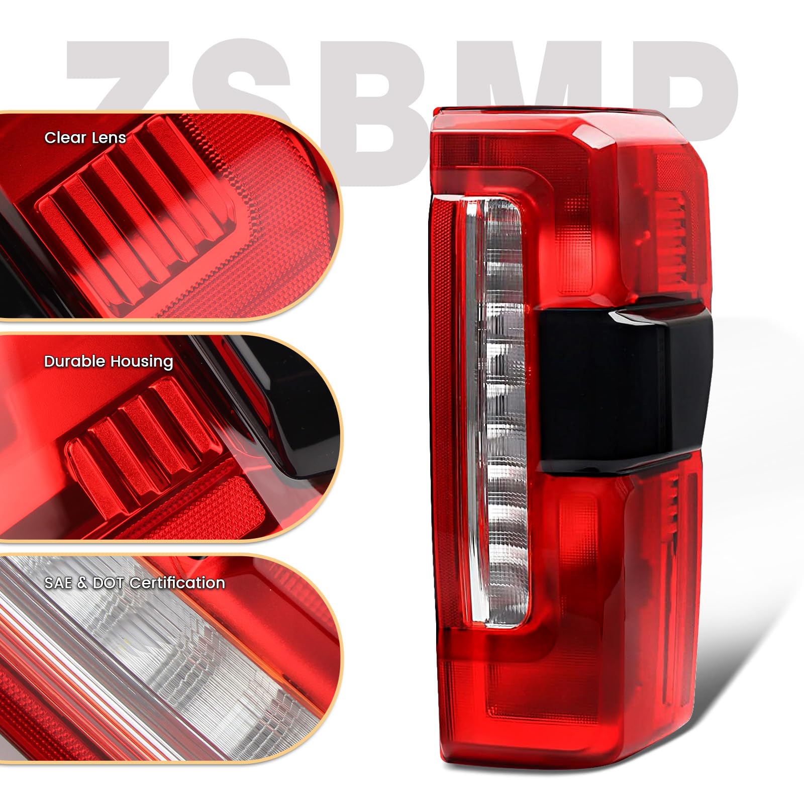 ZSBMP tail-light package includes a single rear taillight assembly