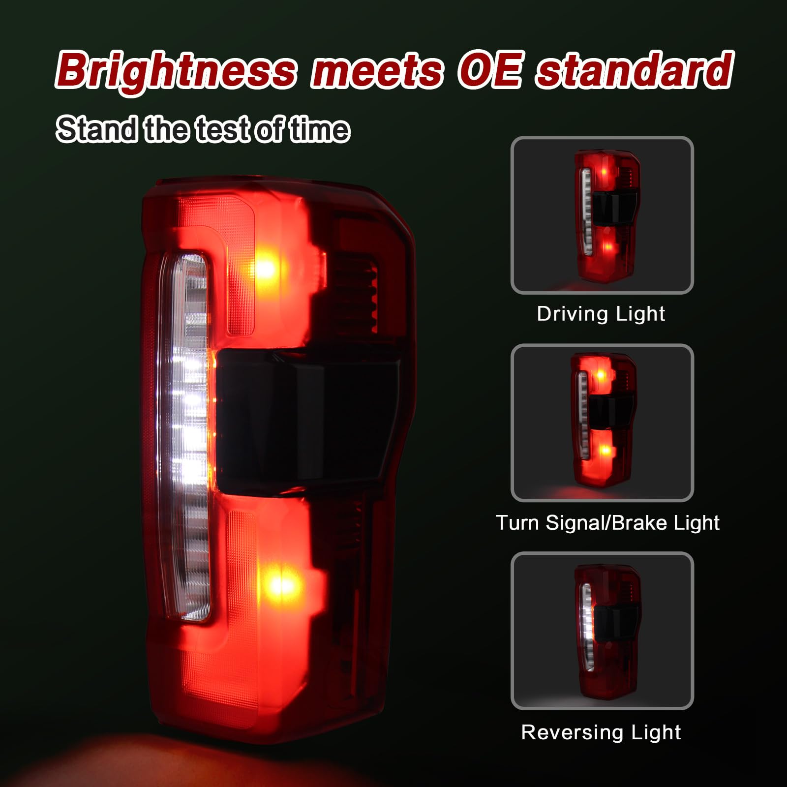 ZSBMP tail-light durable, dustproof and waterproof for harsh weather