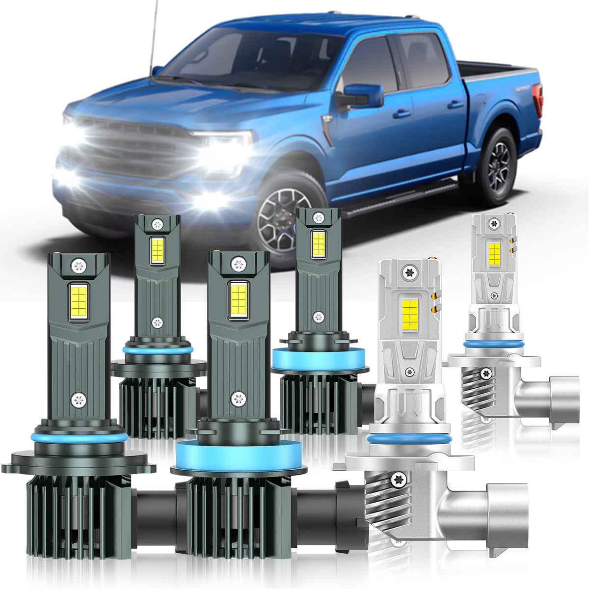 ZSTOPCL Ford F-150 pack of six bulbs for improved night visibility.