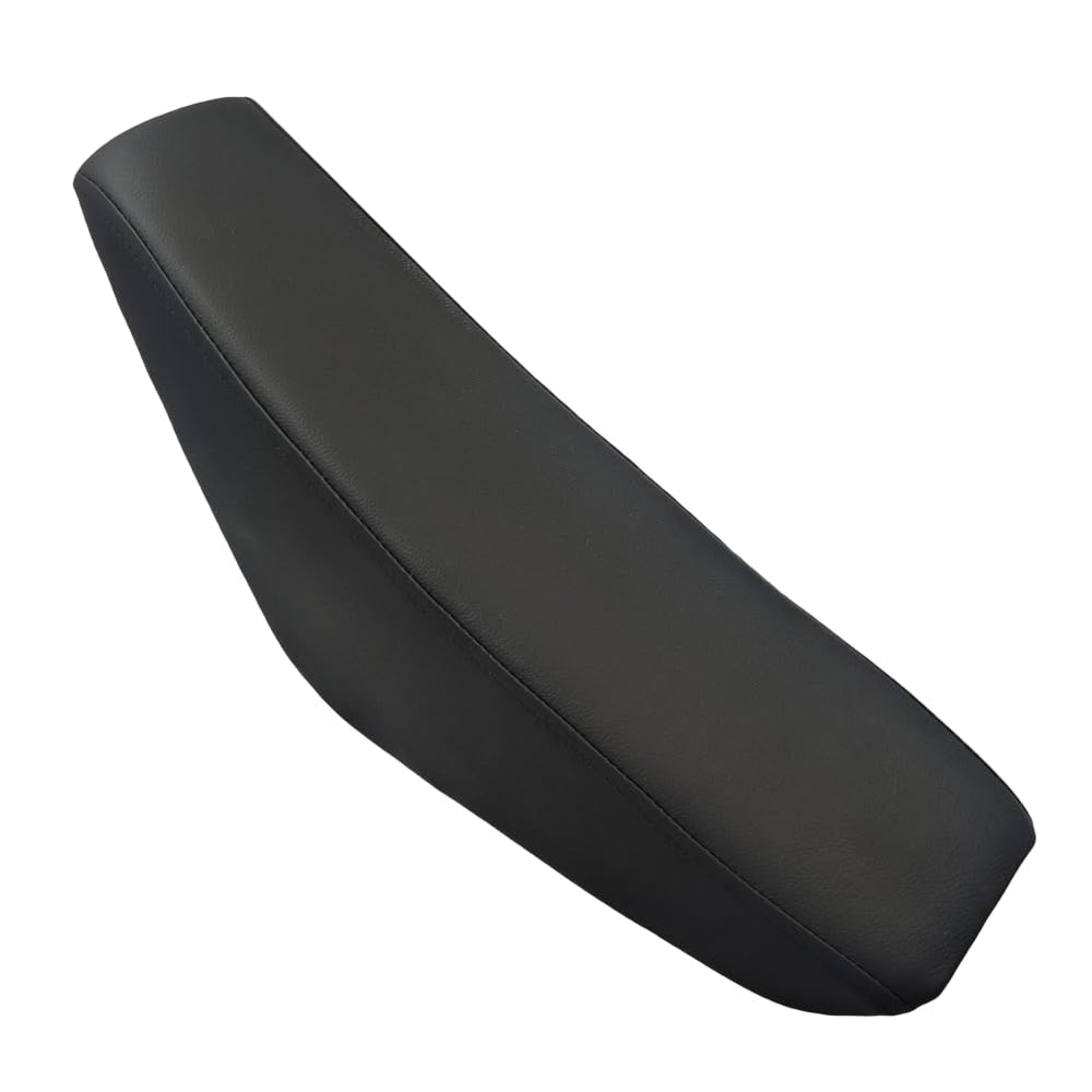 ZTDZZH black 46cm seat front view, durable faux leather for daily riding