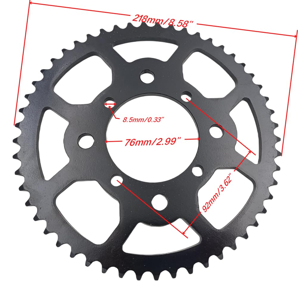 ZTDZZH sprocket screw mounting hole detail enables secure installation.