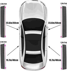 Zteyuzo carbon fiber door sill protectors installation tear tape — easy, residue-free.