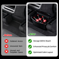 ZTGPMP anti-slip lid keeps items secure in Model Y organizer during drives