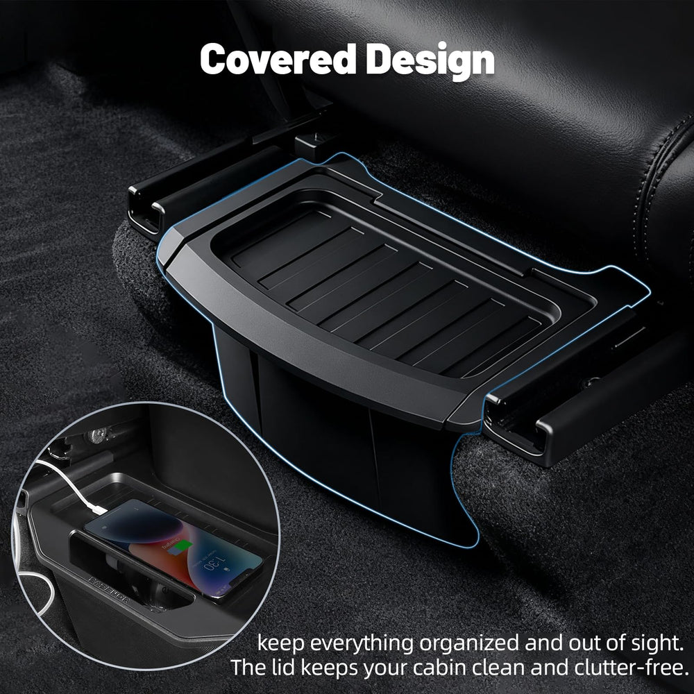 ZTGPMP Backseat storage box creates neat space for snacks and devices