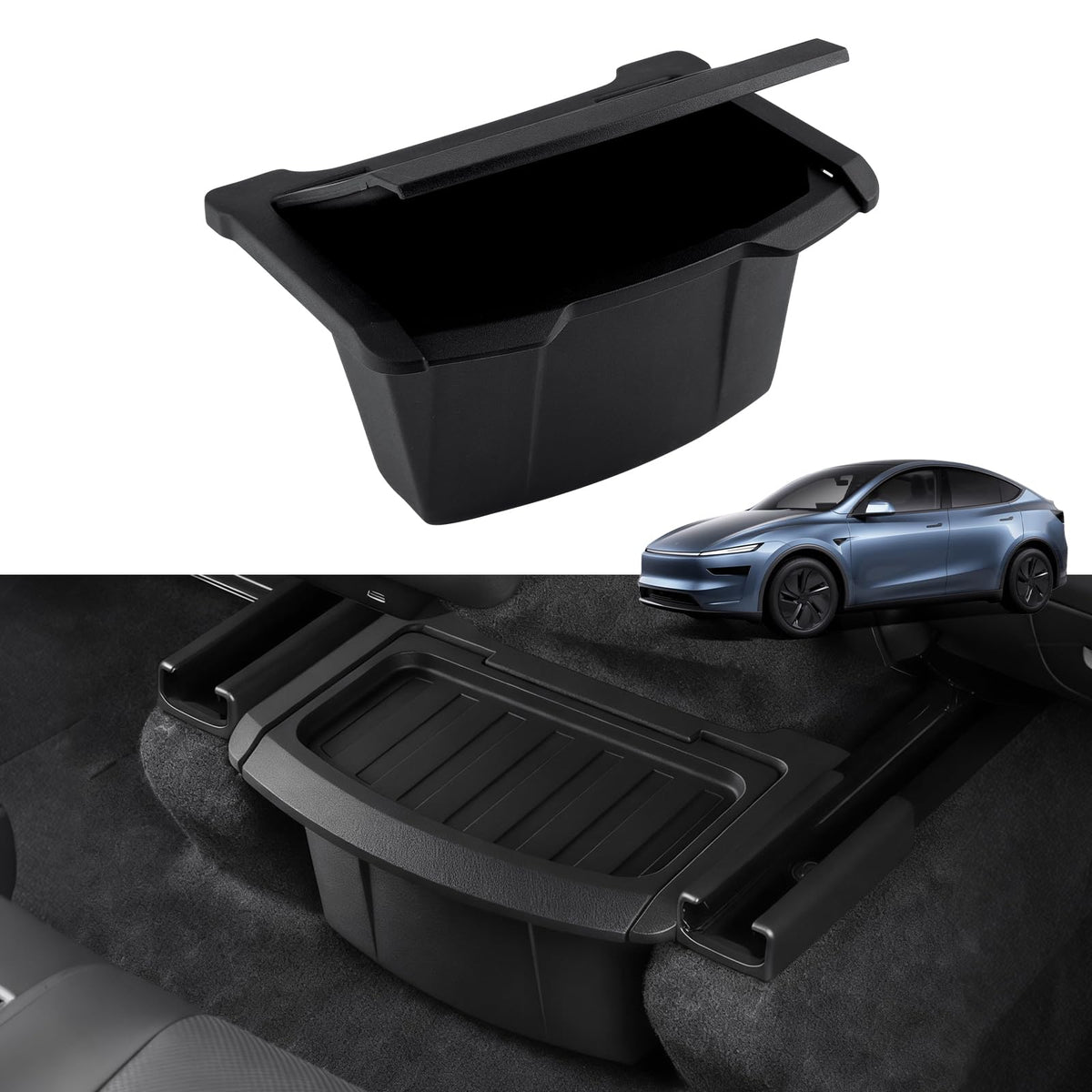 ZTGPMP rear center console organizer for Model Y Juniper keeps drinks organized and within reach