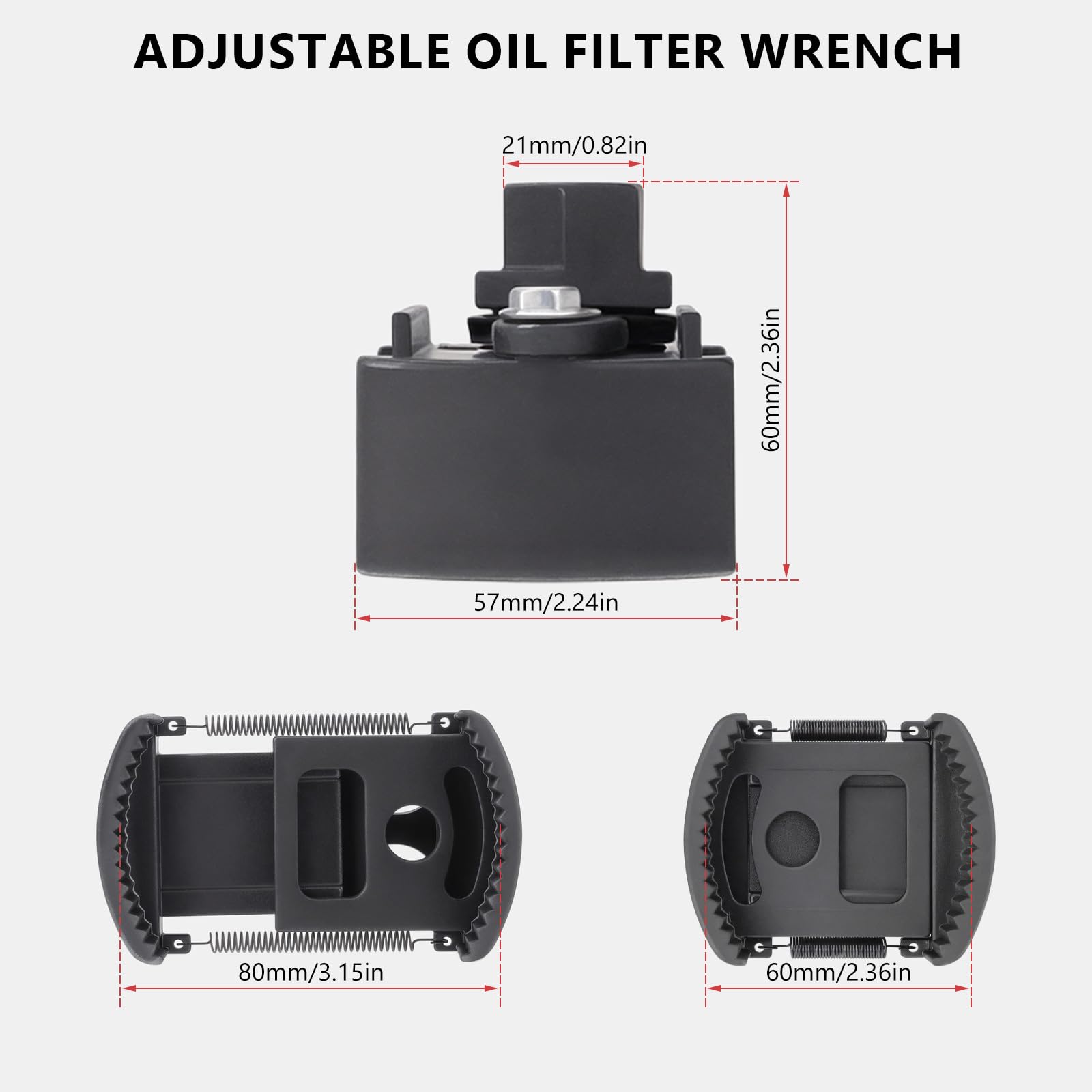 ZTGPMP self-tightening mechanism keeps filters stable during removal.