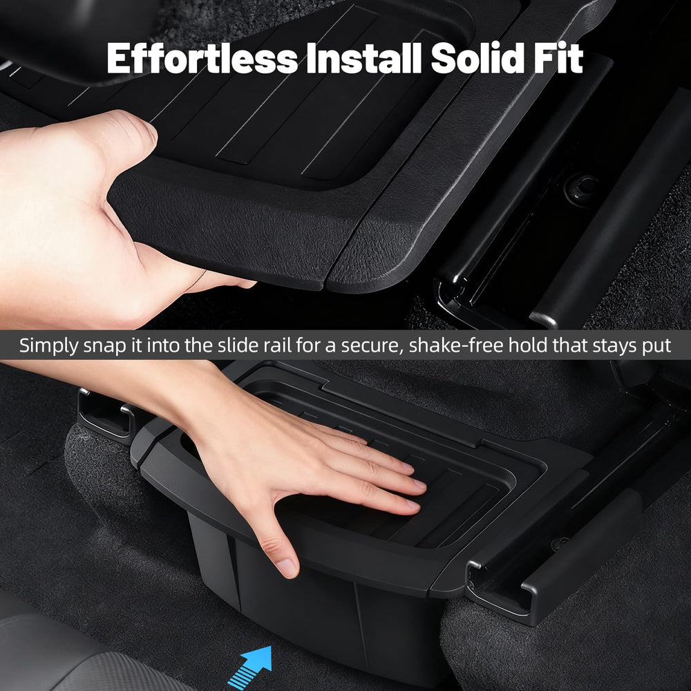 ZTGPMP Snap-in install for Model Y rear center console organizer without tools