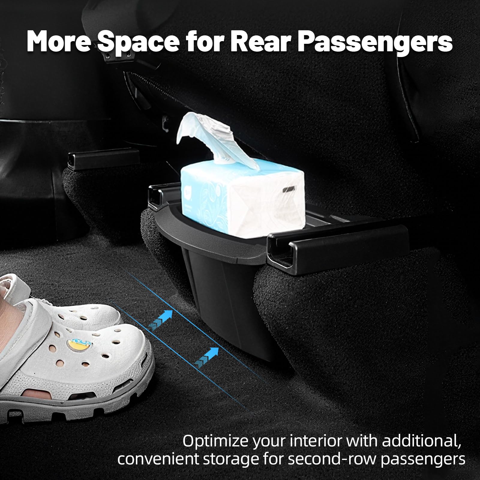 ZTGPMP TPE material ensures durability and easy cleaning for Model Y organizer