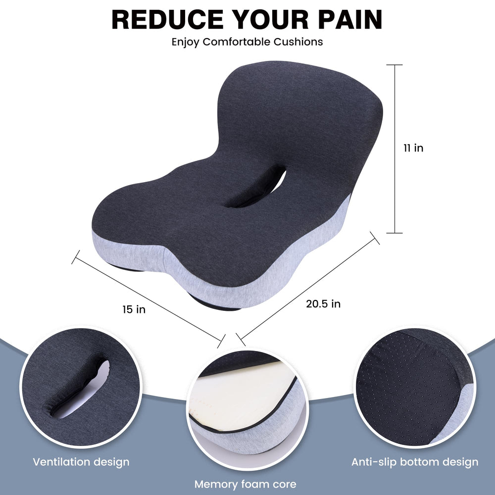 ZUAMEGU cushion with breathable cover that's removable for easy cleaning