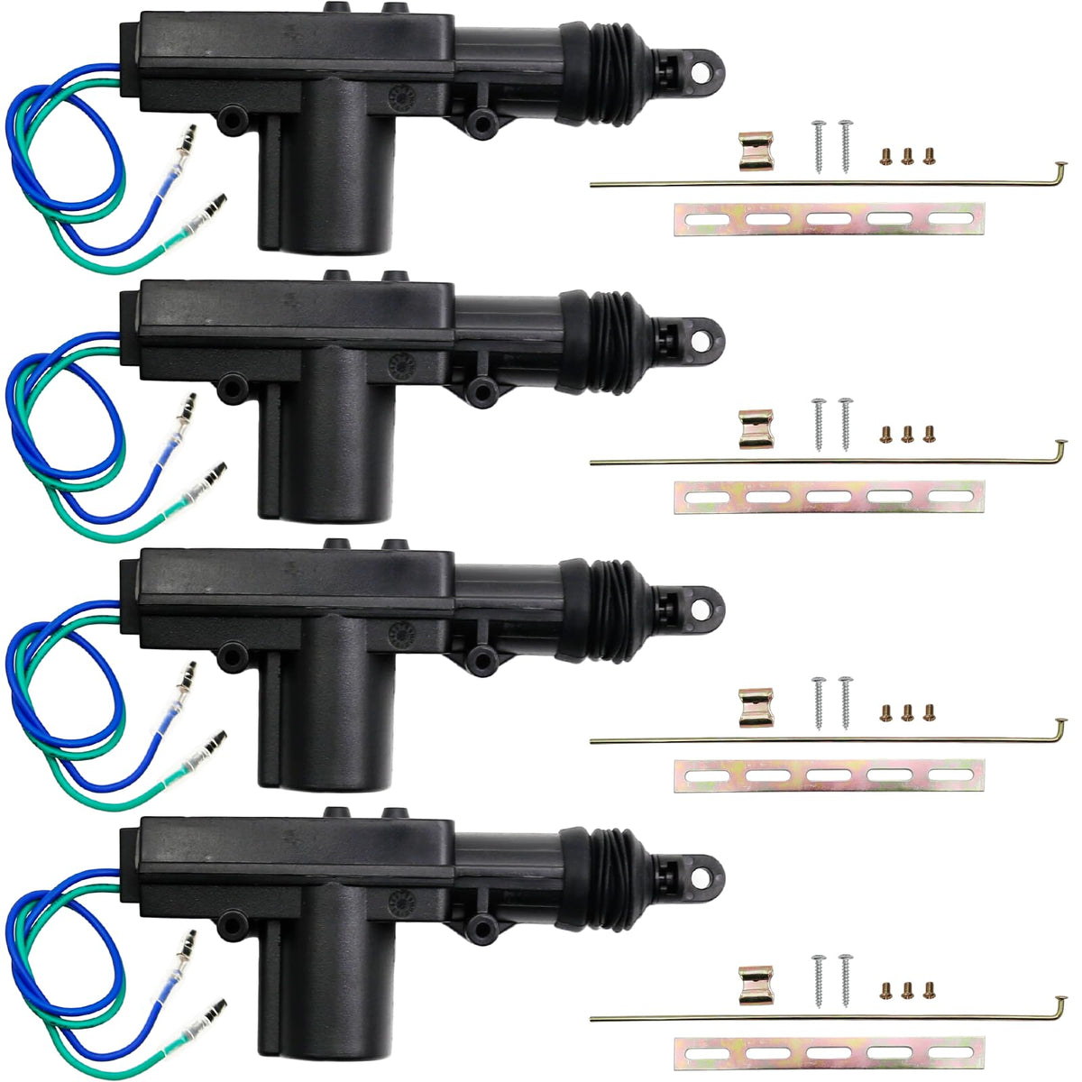 ZUDKSUY 4-piece universal door lock actuators front view for quick replacement