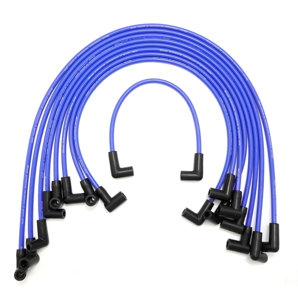 ZUDKSUY 64602 blue heat-resistant 8mm spark plug wires for Chevy/GM SBC engines