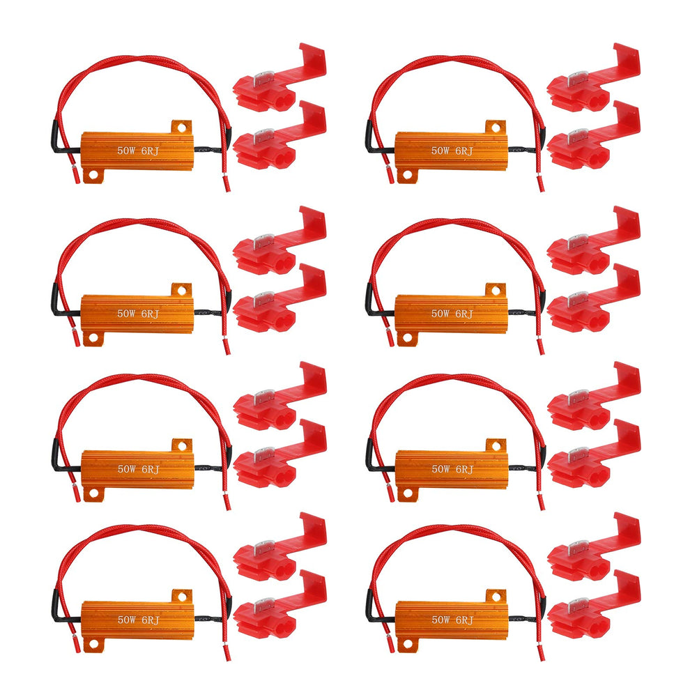 ZUDKSUY 8-pack LED load resistors ready for install to reduce flicker
