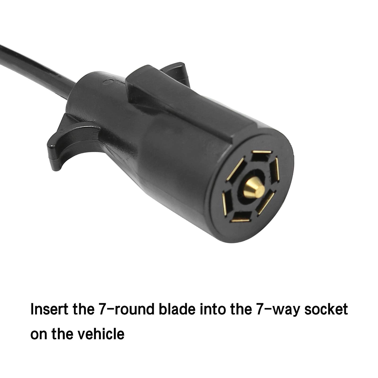 ZUDKSUY plug-and-play connector simplifies trailer wiring installation.